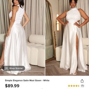 Fashion nova wedding dress size L